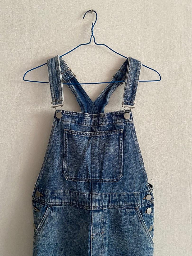 Denim overall hotsell dress h&m