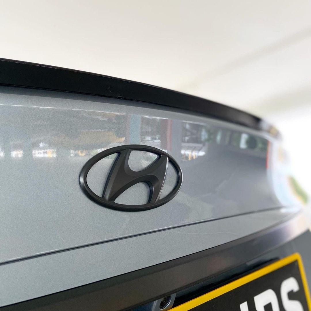 Hyundai Accent Dechrome Accent Hyundai Plastidip Logo Front Grille ...