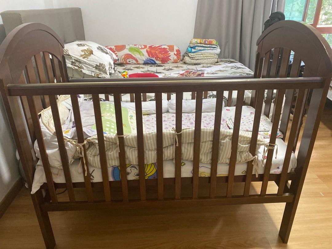 Ikea baby bed with mattress, Babies & Kids, Baby Nursery & Kids