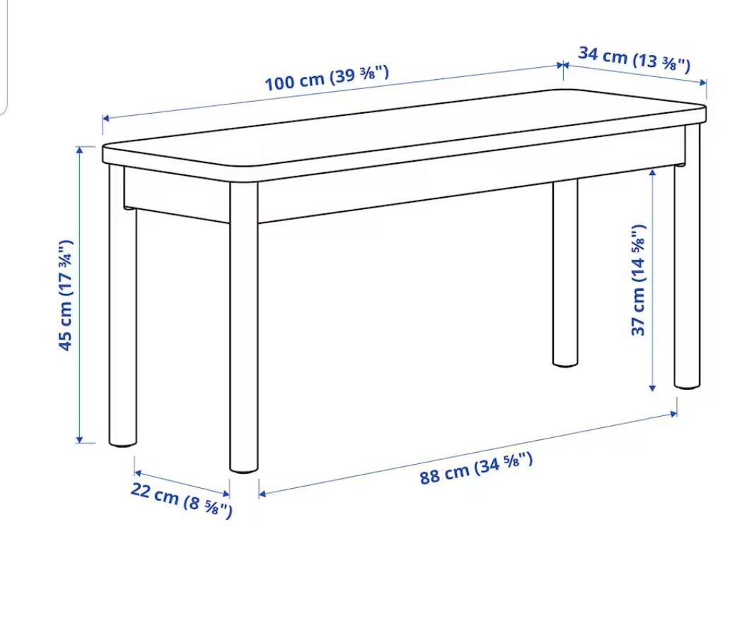 IKEA dining bench, Furniture & Home Living, Furniture, Chairs on Carousell
