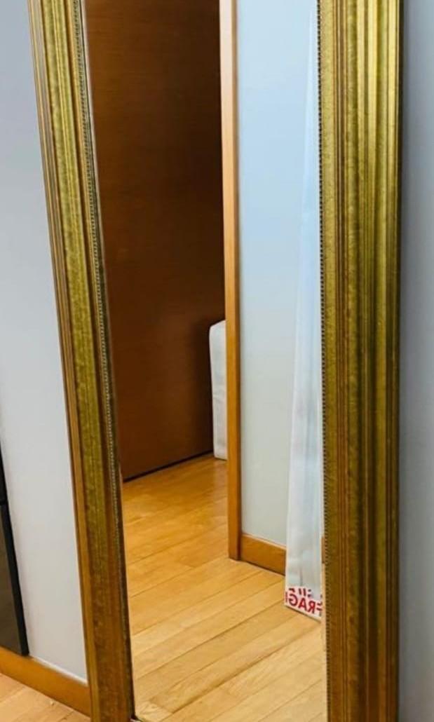 IKEA gold full length mirror, Furniture & Home Living, Home Decor