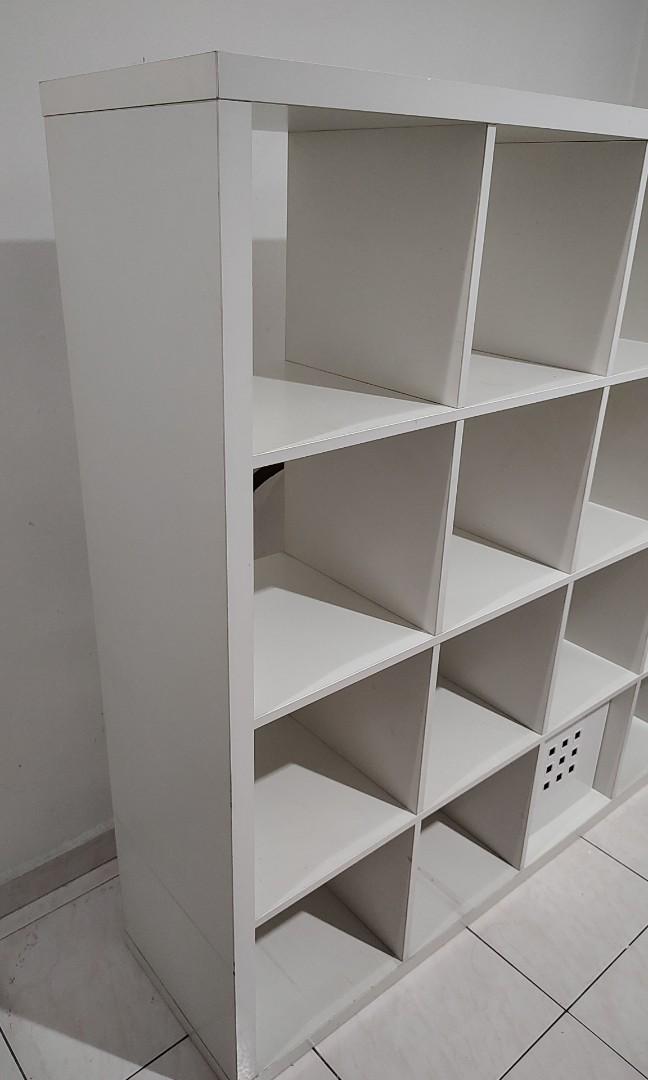 IKEA Kallax White Shelf Rack, Furniture & Home Living
