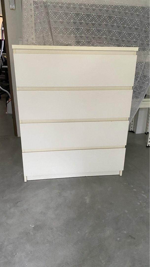 IKEA Malm drawers (4 levels), Furniture & Home Living, Furniture