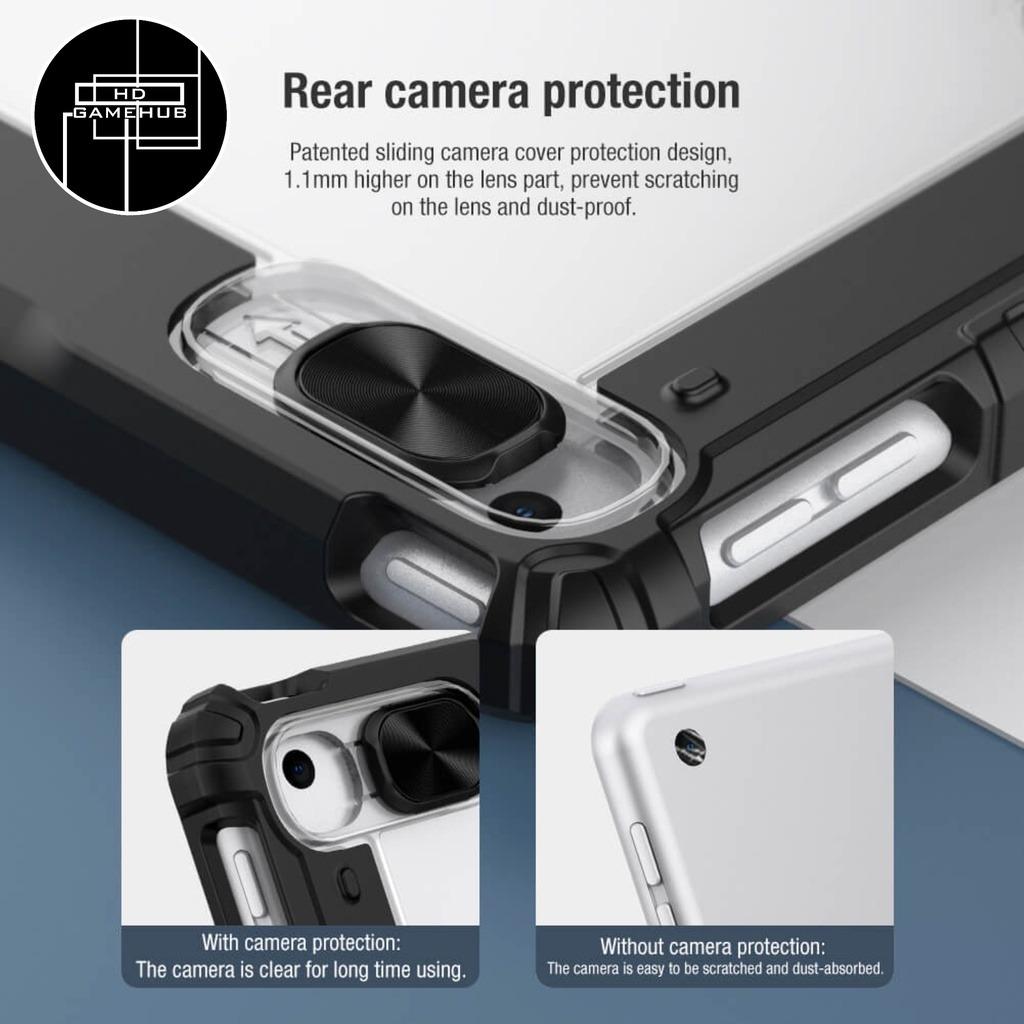 iPad 9th Gen / 8th Gen / 7th Gen NILLKIN Bumper Smart Case with Camera Shield (Category: Cases & Sleeves) located in Quezon City. Submitted by playamerica (Listing ID 1186714754, Image 3). Description: NILLKIN Bumper Smart Case with Camera Shield for iPad 7th/8th/9th Gen. 10.2" Made from TPU, PC, and PU material. Camera Shield easily slides to protect the camera when not in use. Geometric design molded by integral injection gives a subtle, yet el