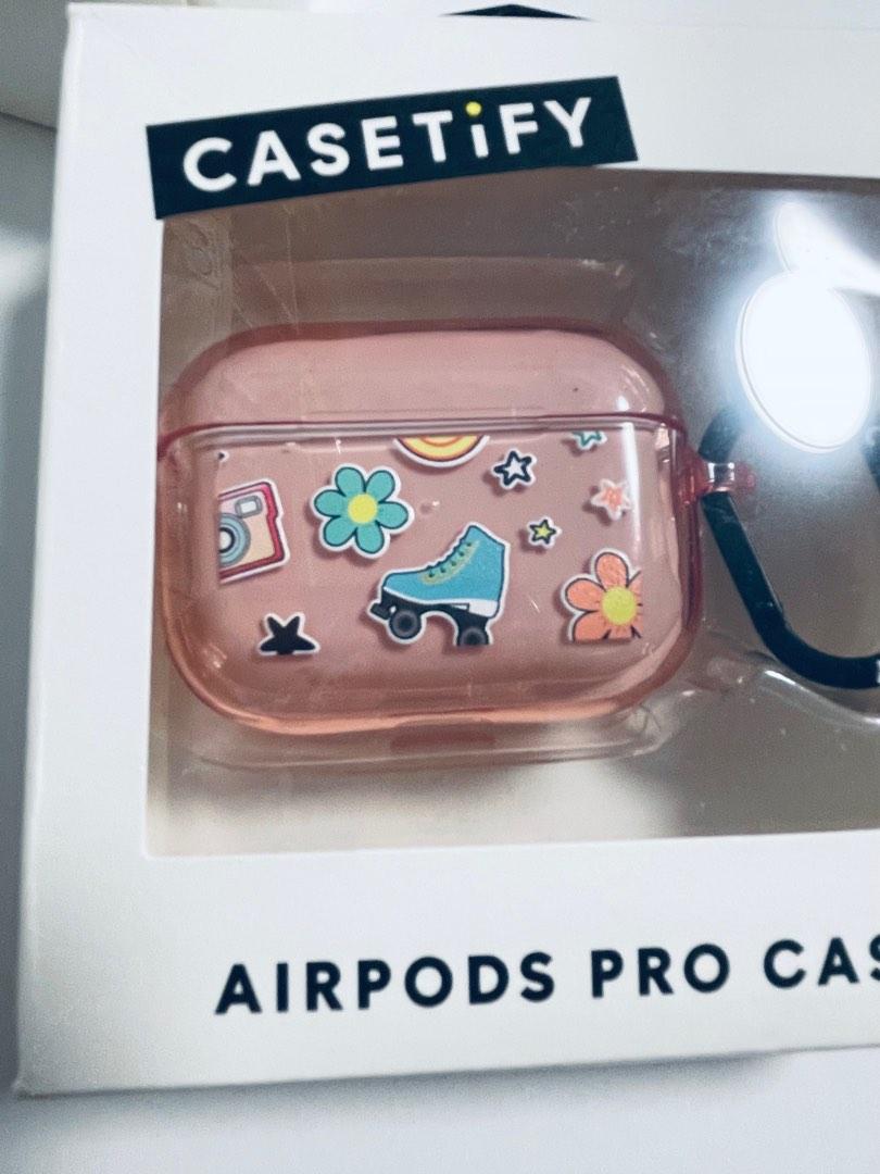 iPhone Casetify AirPods pro case 蘋果耳機保護殼全新正貨少女粉紅粉 