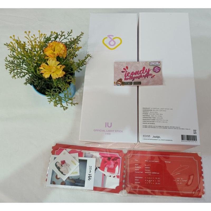 IU Official Lightstick Version 3 I-KE with PoB FAST ETA (Category: K-Wave Merchandise) located in General Trias. Submitted by icandyhshoppe (Listing ID 1158442204, Image 1). Description: Selling [COD ONHAND] IU Official Lightstick I-KE with PoB for ₱2710. Get it on Shopee now! https://shopee.ph/product/24184388/10896222520?smtt=0.24185724-1654258294.9.