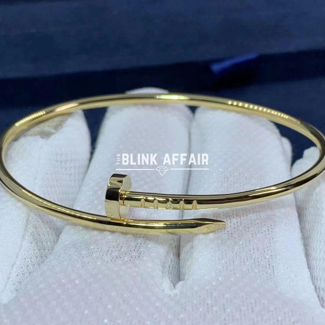 Cartier nail gold discount bracelet