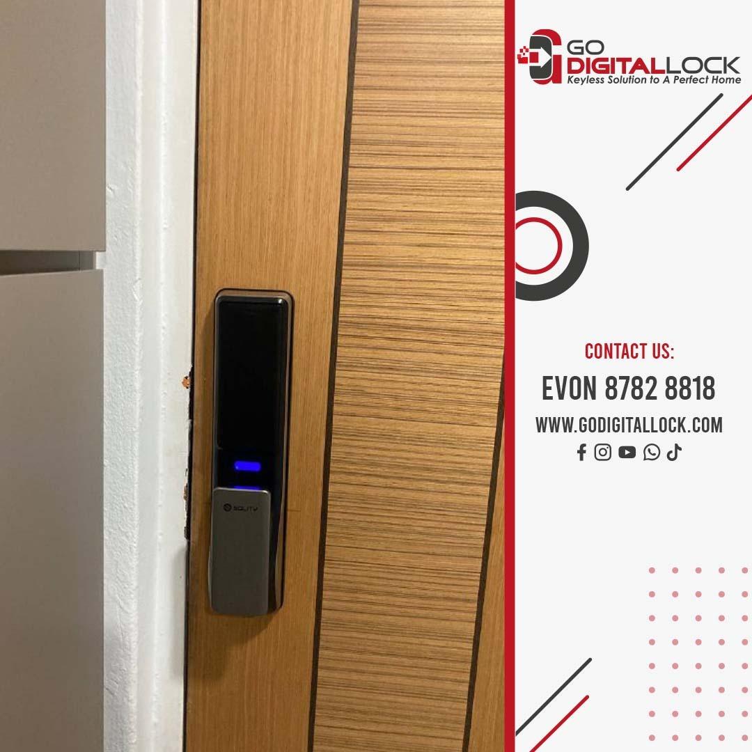 Solity GSP-2000BK Digital Door Lock, Furniture & Home Living, Security ...