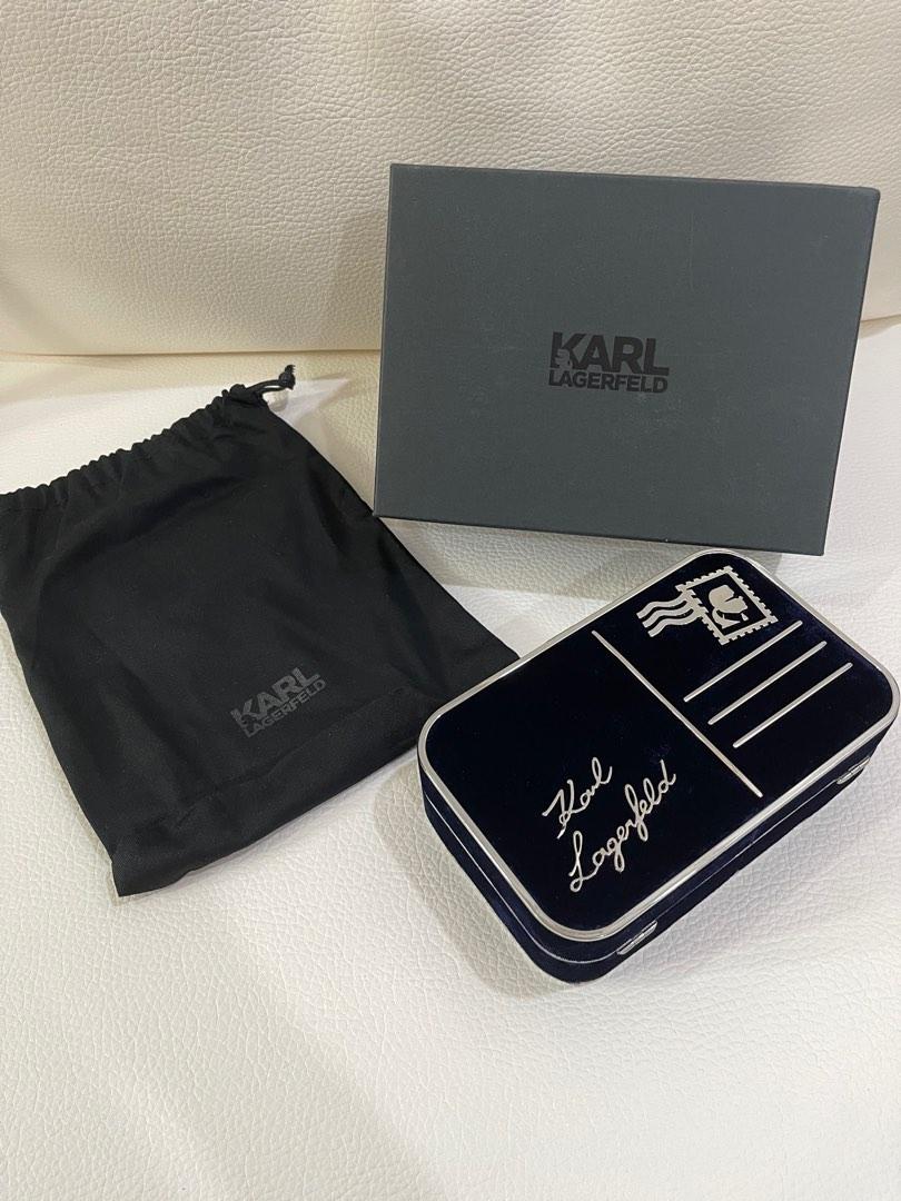 RAYA PROMO RM299 Karl Lagerfeld 100 new SPECIAL EDITION premium velvet Postcard clutch bag