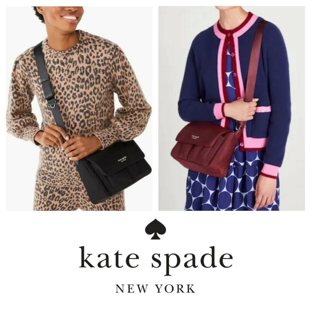 KATE SPADE The Little Better Sam Nylon Medium Messenger Bag, Luxury, Bags &  Wallets on Carousell