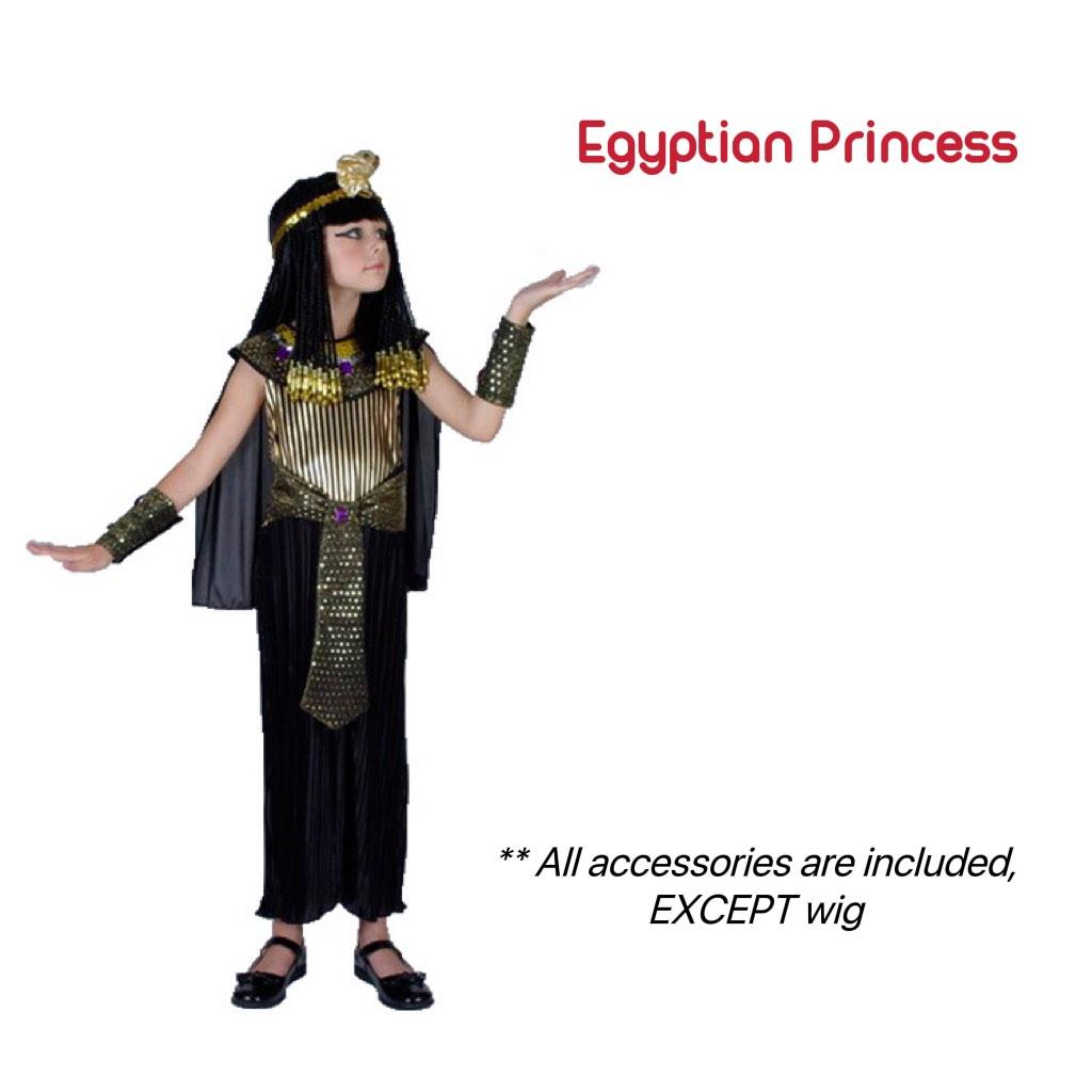 Egyptian princess deals costume girl