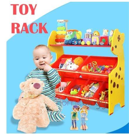 Kids Toy Rack Organizer Cabinet Storage Book Shelf Container Box Baby ...
