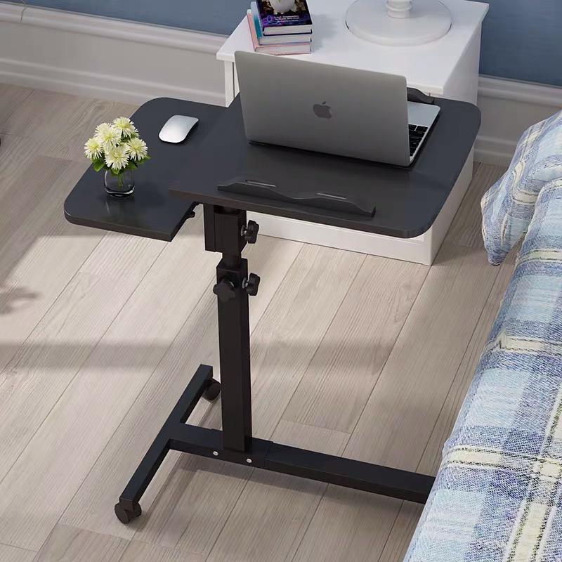 Movable computer table on sale with wheels
