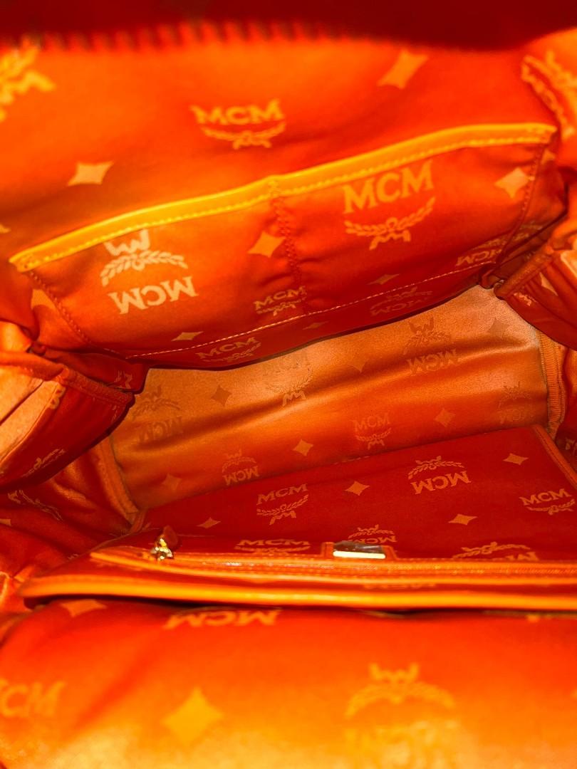 Large MCM studed bag, Luxury, Bags & Wallets on Carousell