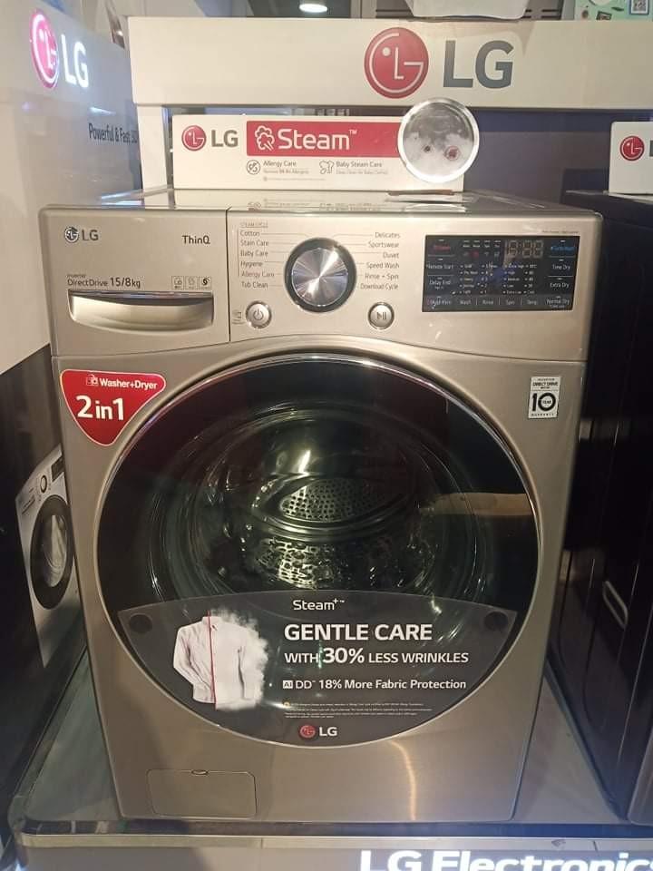 Lg Frontload Washing Machine Inverter, TV & Home Appliances, Washing ...