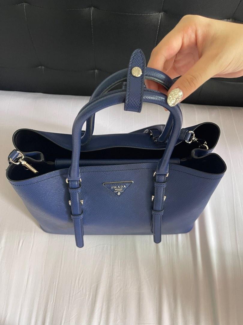 Prada Saffiano Cuir Medium Double Tote 1BG775