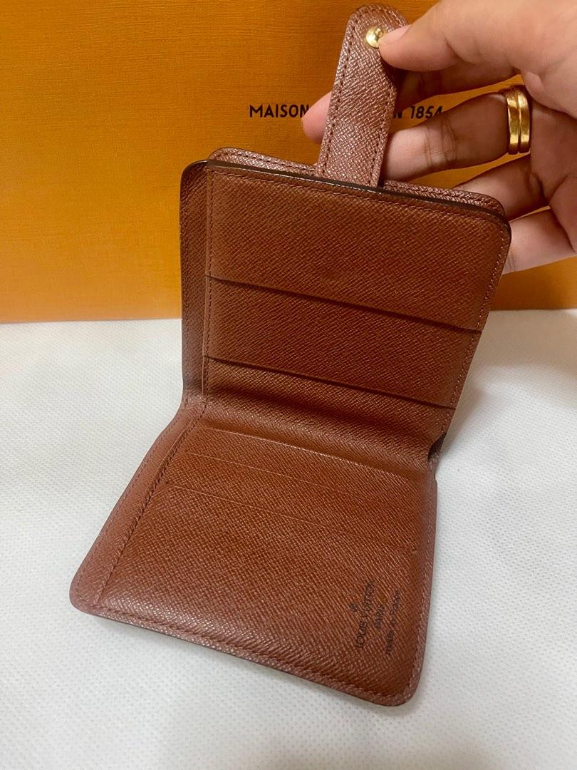 Louis Vuitton Neutrals Leather Compact Wallet w/ Tags