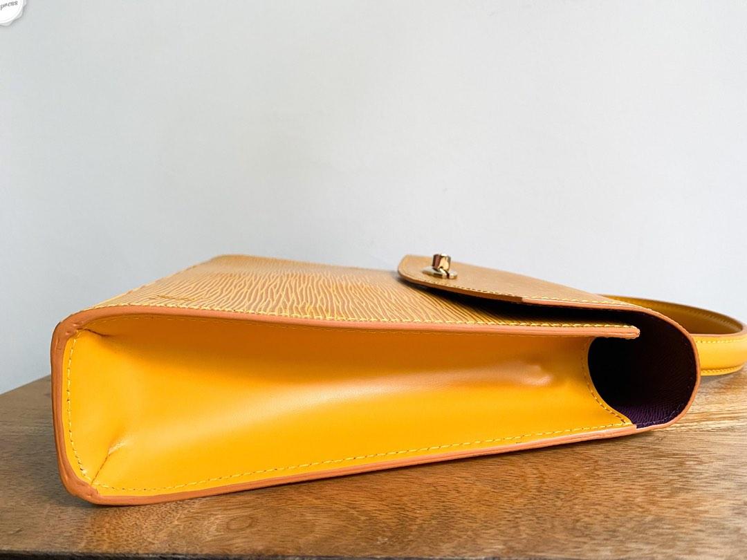 Louis Vuitton Vintage Epi Malesherbes Bag - Yellow Handle Bags