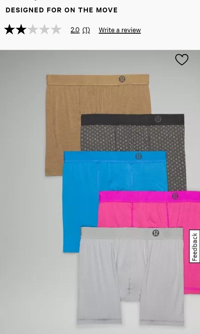 Lululemon Always in Motion Boxer Briefs