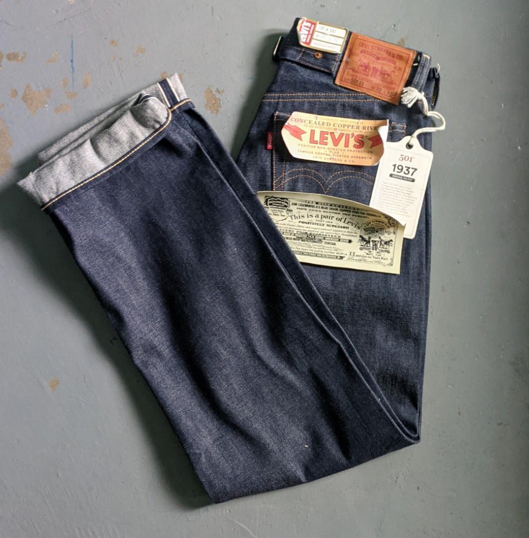 LEVIS 501 LVC 1937 BIG E SELVEDGE, Men's Fashion, Bottoms, Jeans