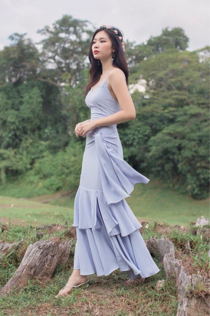 Maxi dress sales sky blue