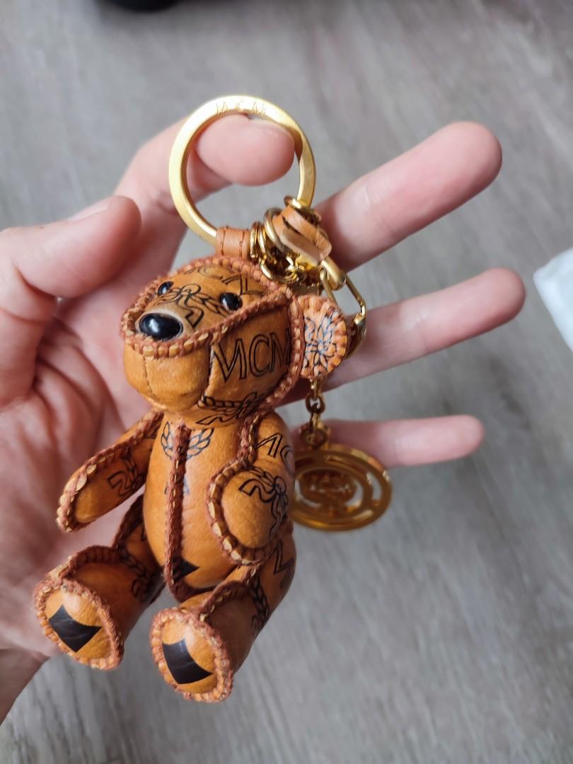 MCM Leather Bear Bag Charm - Brown Keychains, Accessories - W3049461
