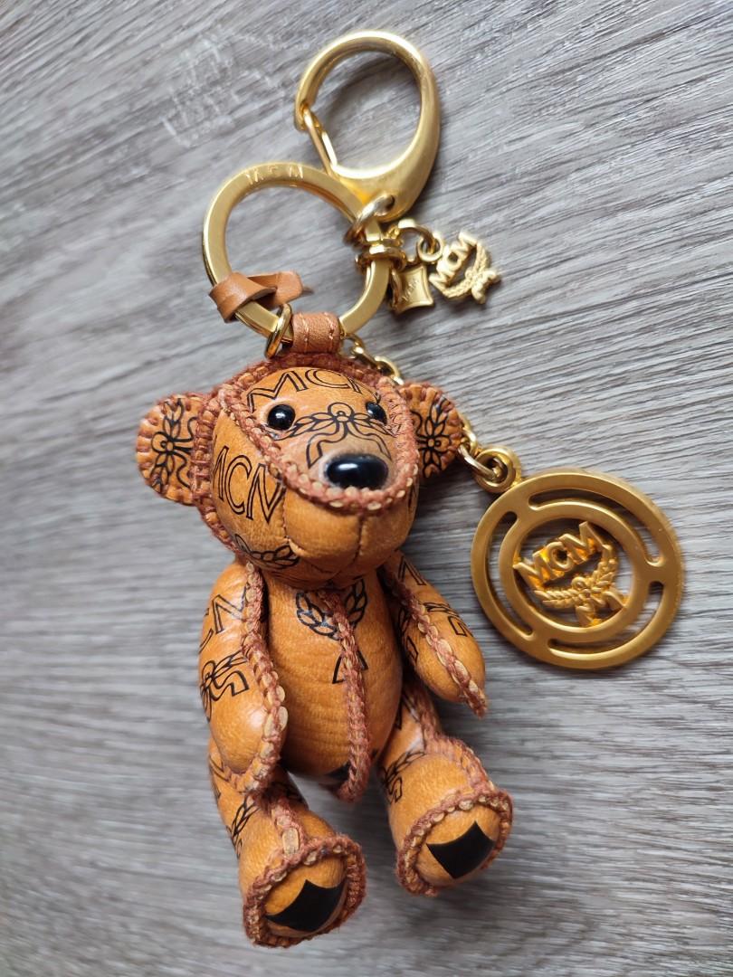 MCM bear bag charm key chain