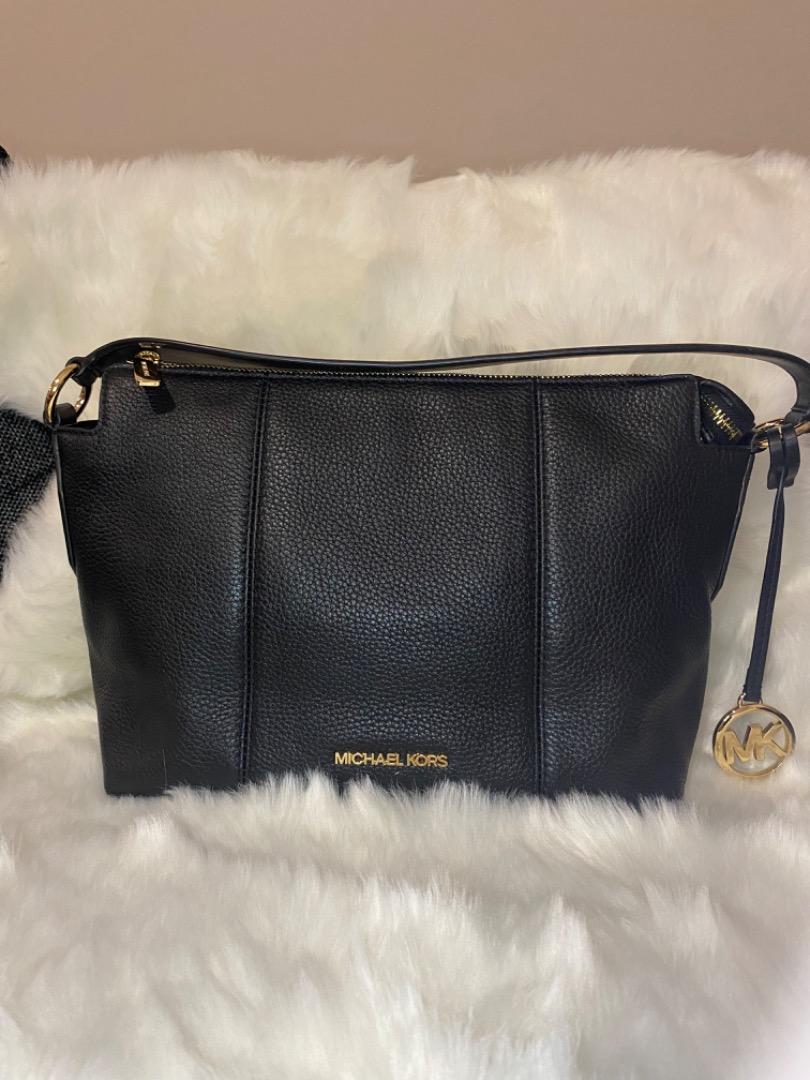 Michael kors brooke medium pebbled leather bucket bag best sale