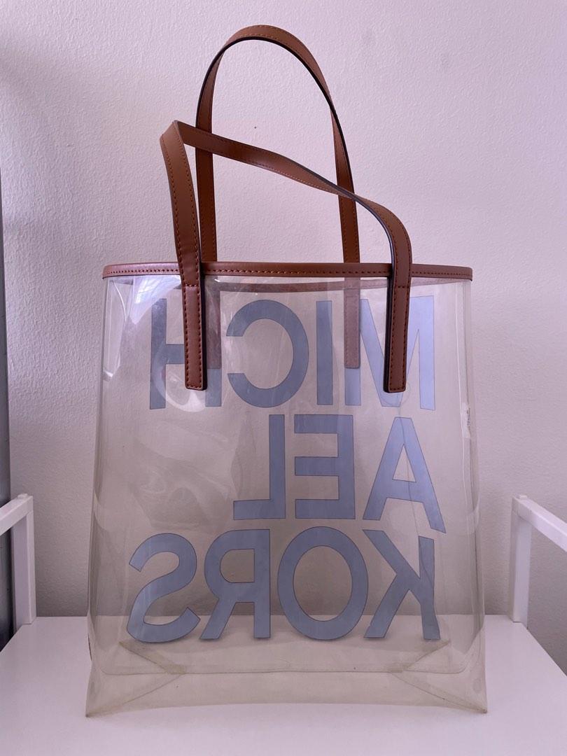 Michael kors clearance clear tote bag