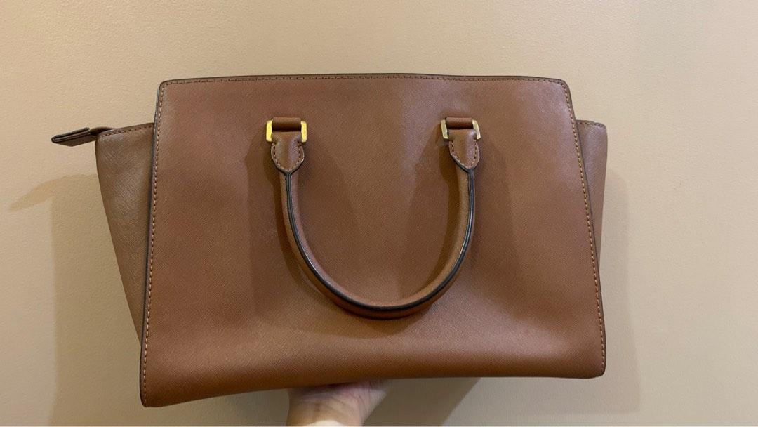 Michael kors selma outlet large brown