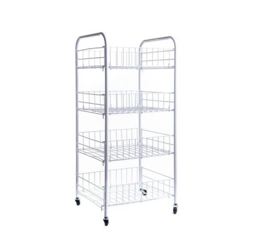 MR DIY 4 Tier Wire Storage Cart (WITHOUT WHEELS), Furniture & Home Living, Home Improvement
