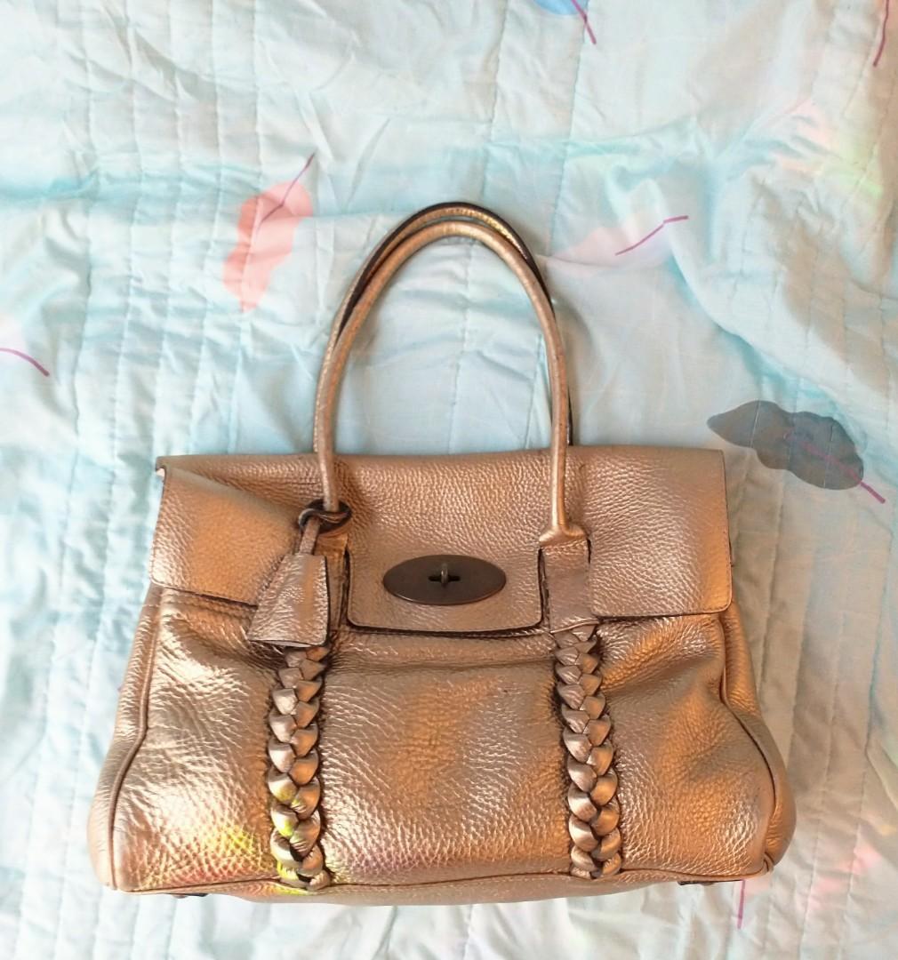 Mulberry Limited Edition Braided Gold Bayswater HandBag