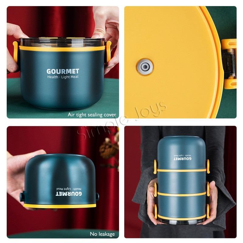 Multi Layer Lunch Box Tingkat Stackable Portable Bento Food Jar BWZ1741 ...
