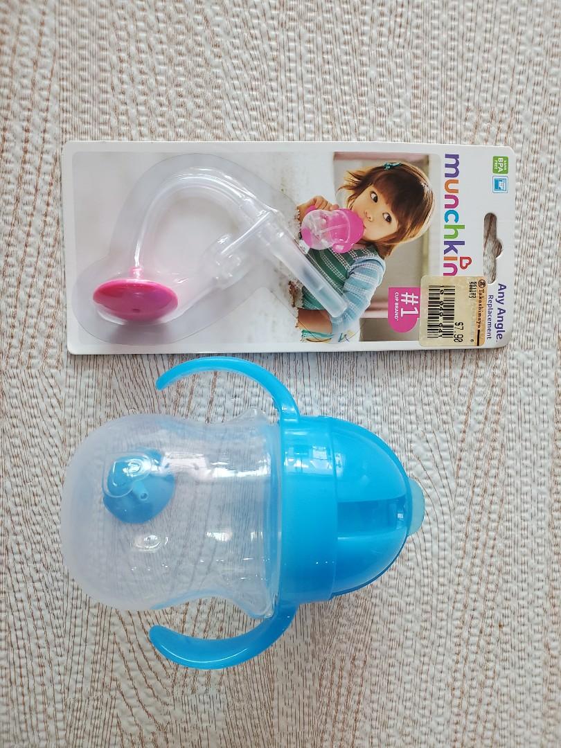 Munchkin weighted straw bottle, Babies & Kids, Nursing & Feeding