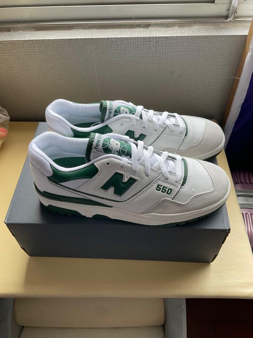 newbalance 550 white green