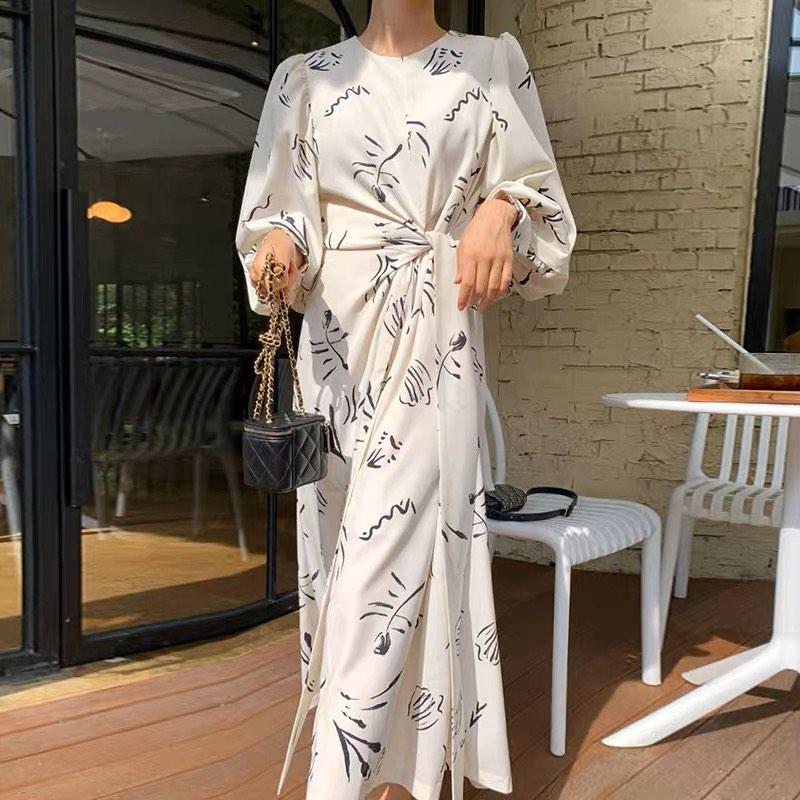 Elegant Floral Wrap Maxi Dress Korean Style Wedding Guest Dress CLD0689 -  Etsy