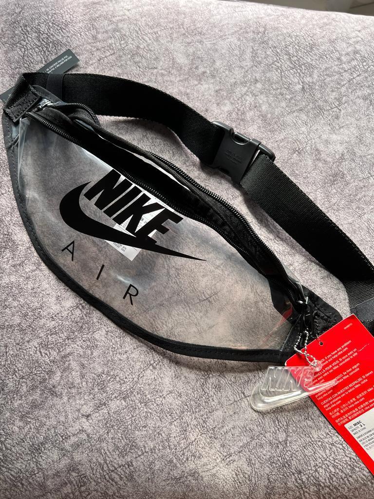 Nike Heritage Clear Belt Bag in Black