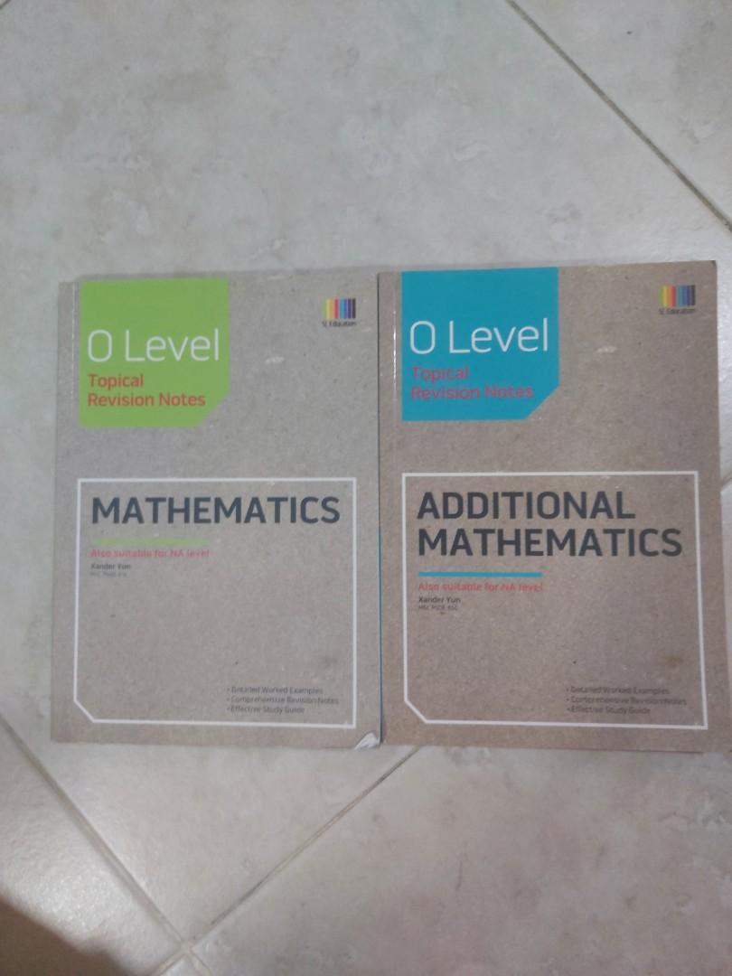 O level e math and a math topical revision notes, Hobbies & Toys, Books ...