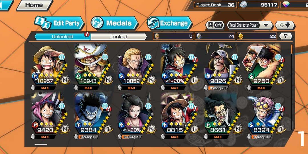 One Piece Bounty Rush Account Luffy Ex, Video Gaming, Gaming