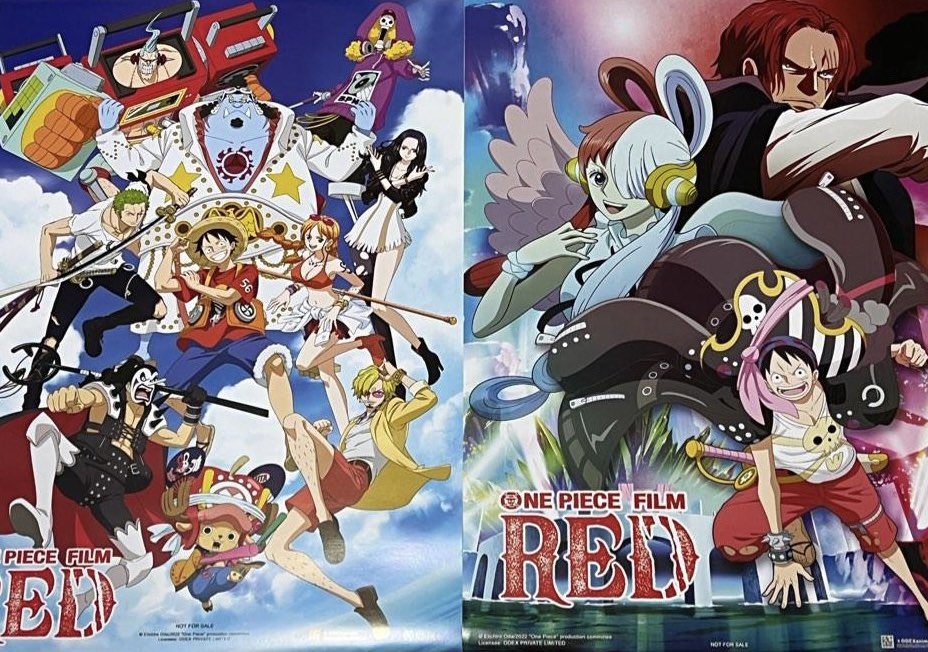 One Piece Red Film Limited Edition Poster, Hobbies & Toys, Toys & Games