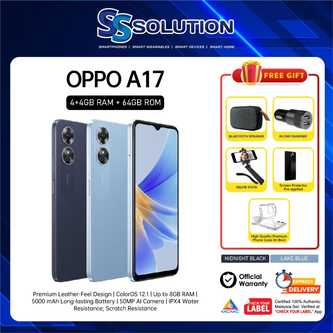 Oppo A17 Price in Malaysia & Specs - RM449