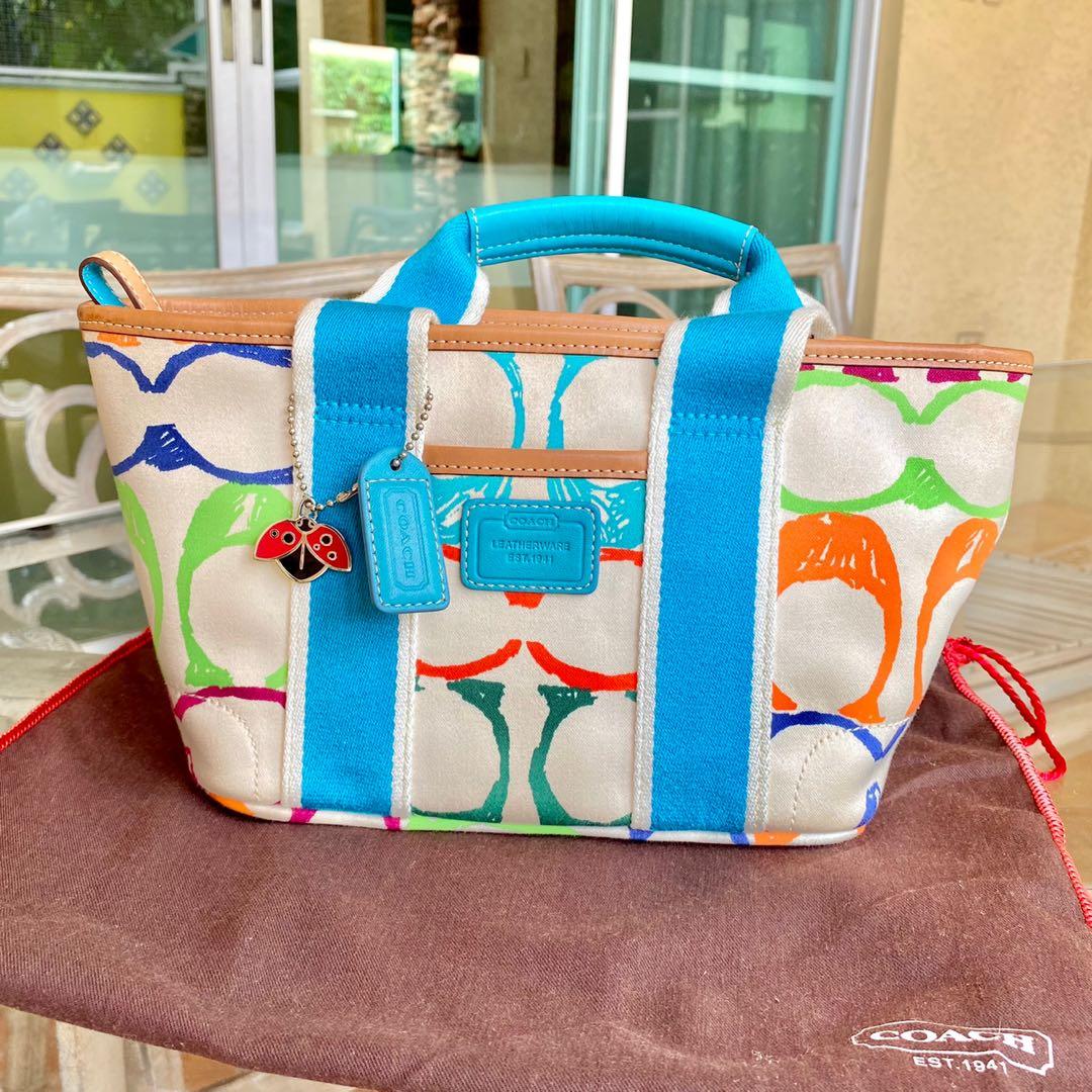 Coach scribble shop bag