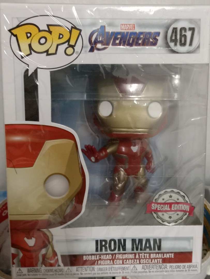 Iron Man Funko Pop! 467 Bobble-Head Marvel Avengers Vinyl Figure Exclusive