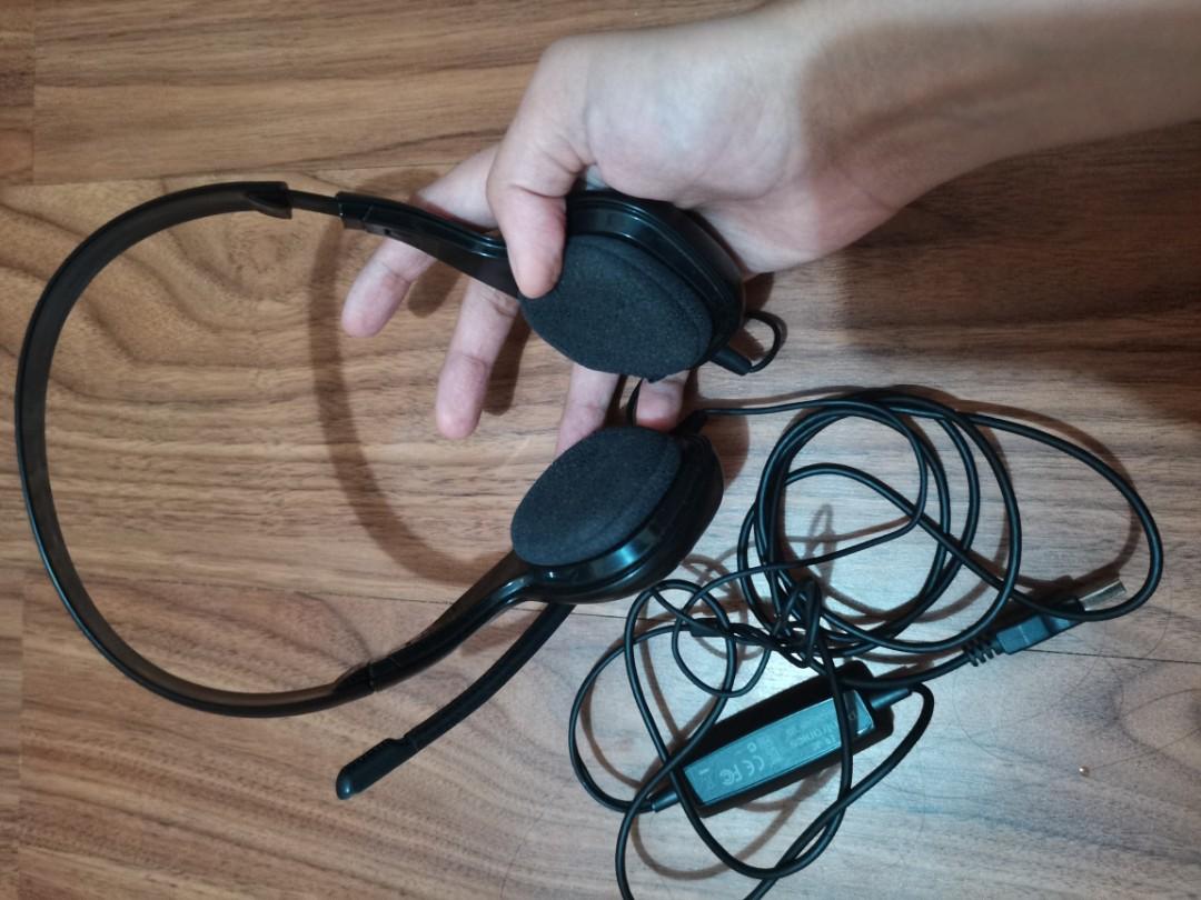 Plantronics Audio 628 USB Stereo Headset Black Audio Headphones