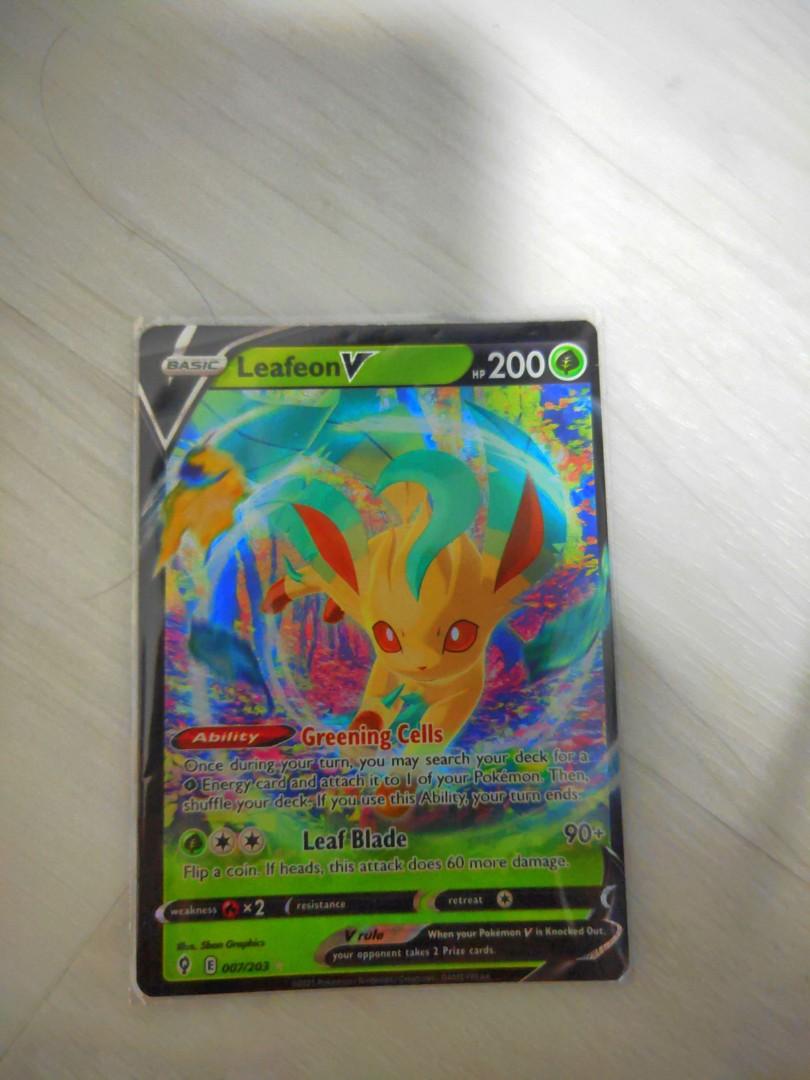 Pokemon card leafeon, Hobbies & Toys, Toys & Games on Carousell
