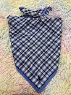 Polo Ralph Lauren RL Handkerchief Bandana Handrolled Hemmed Checkered Patterned 19" inches