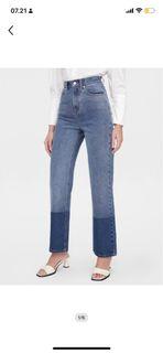 Pomelo Sustainable Organic Cotton Two Toned Jeans