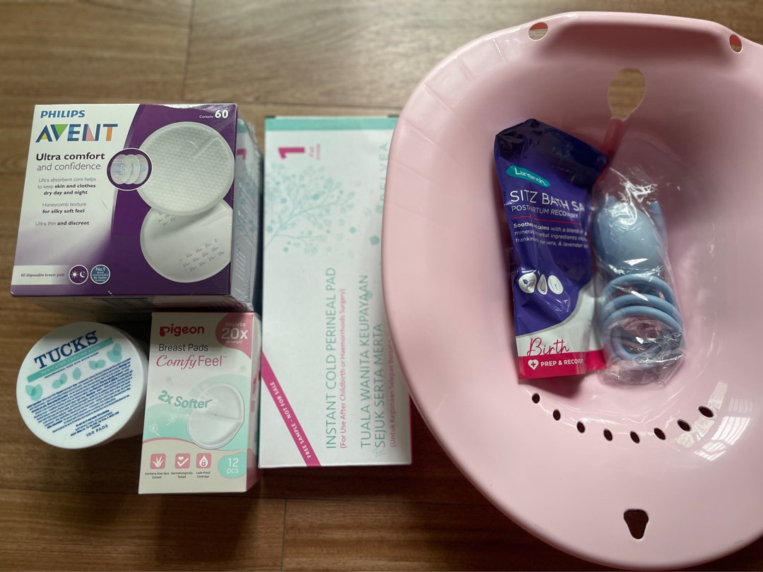 Sitz bath salt, tucks cooling pads, perineal bottle , Babies & Kids