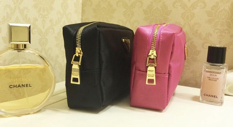 Prada makeup pouch preorder pink and black (Category: Luxury Bags & Wallets) located in Mandaluyong City. Submitted by japanandsingaporeluxepreloved (Listing ID 1186651641, Image 2). Description: Diclaimer: we are not affiliated with the brand stated in this post, no infringement intended. All copyrights are reserved to its brandowners ..
