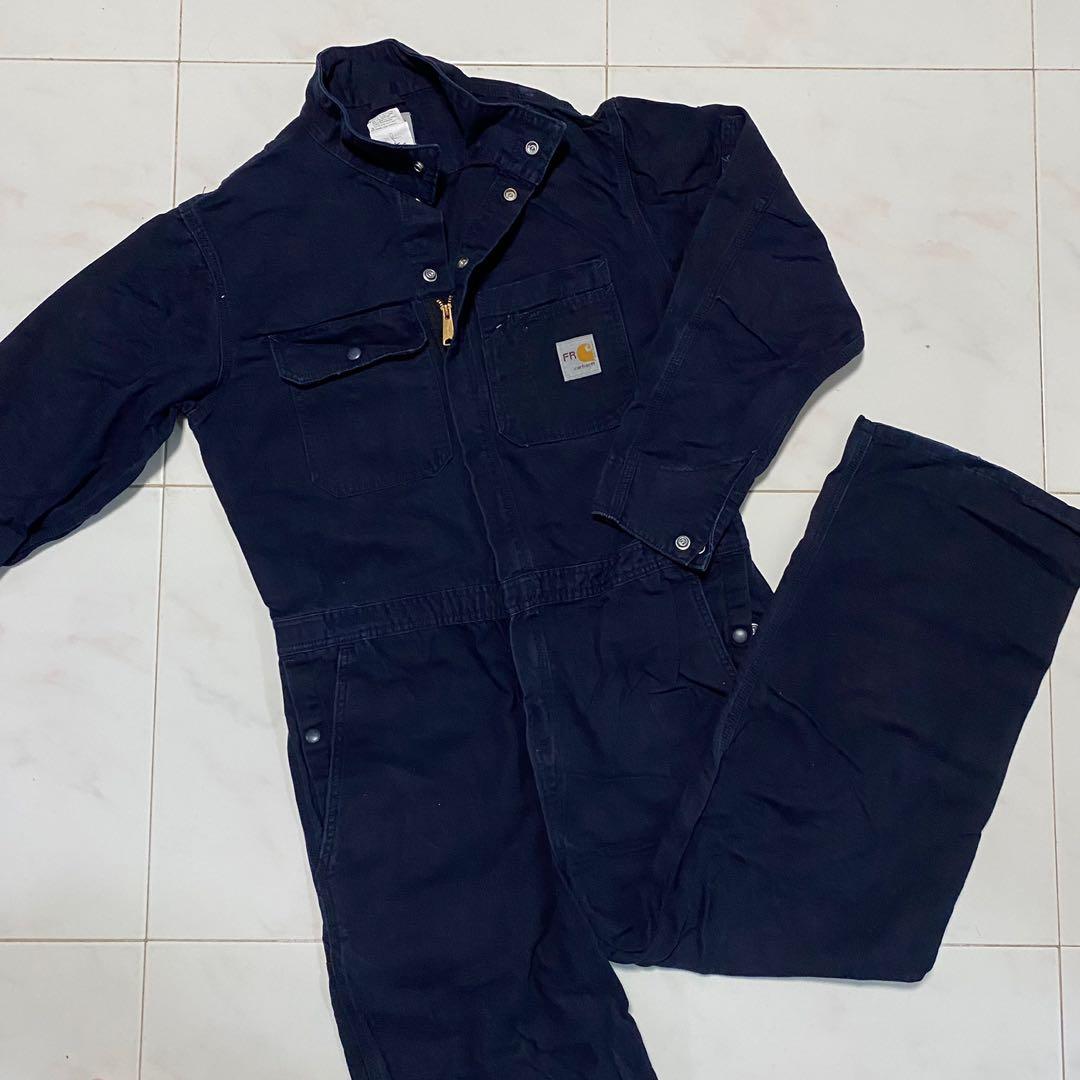 Rare Carhartt Coveralls in Navy, Men's Fashion, Coats, Jackets and